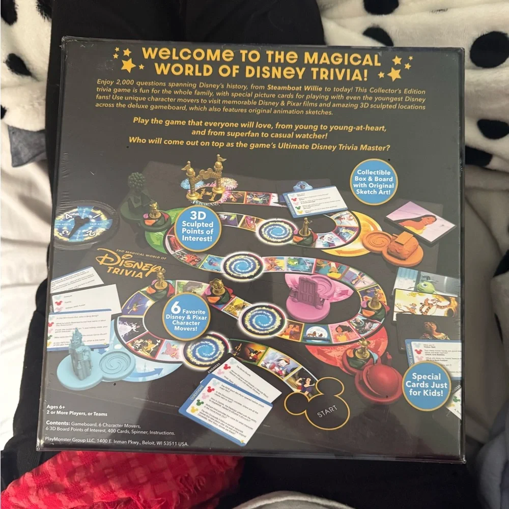 Disney Trivia Game - Black and Gold